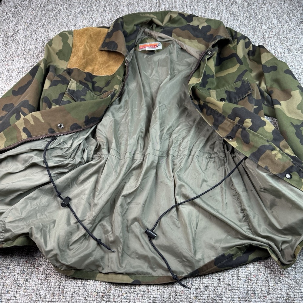 Vintage Winchester Jacket Mens Medium Camouflage Hunting Shooting Green Outdoors - Picture 10 of 13